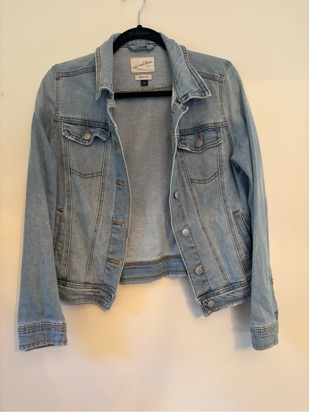 Universal Thread Light Blue Denim Jacket with Button Front